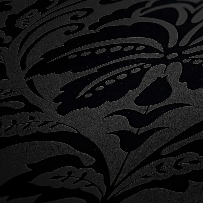 Tadessi Vliestapete M1-No.22 - Schwarz, Ornament, 10,05 x 0,53 m
