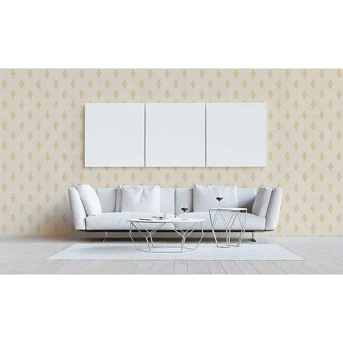 Tadessi Vliestapete M1-No.2262 - Creme, Ornament, 10,05 x 0,53 m