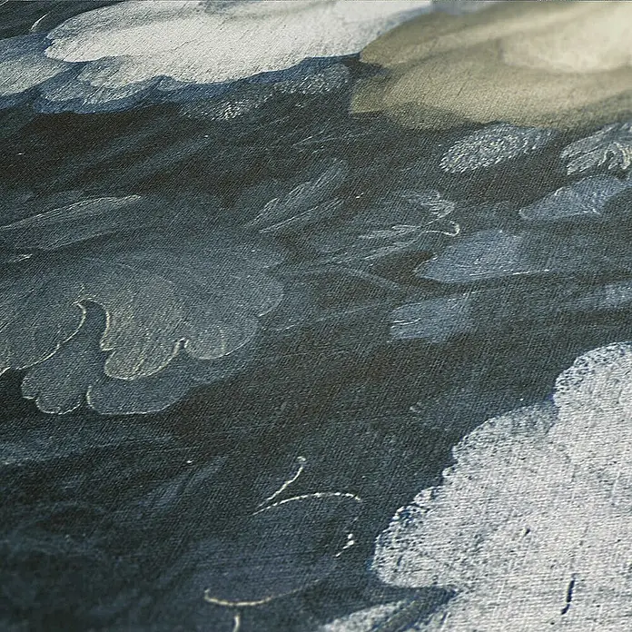 Tadessi Vliestapete M1-No.277 - Blau, Floral, 10,05 x 0,53 m
