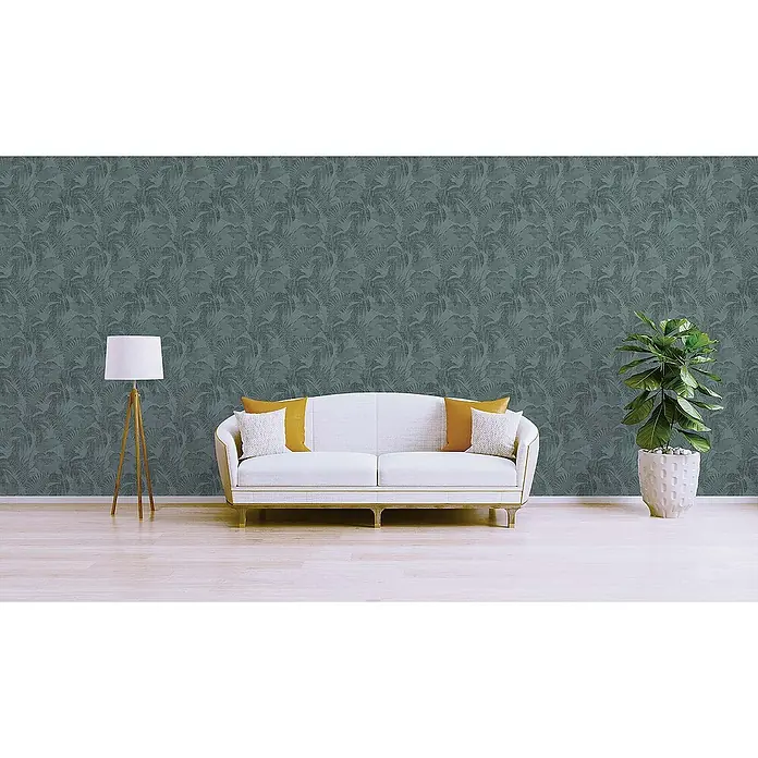 Tadessi Vliestapete M1-No.368 - Grün, Floral, 10,05 x 0,53 m