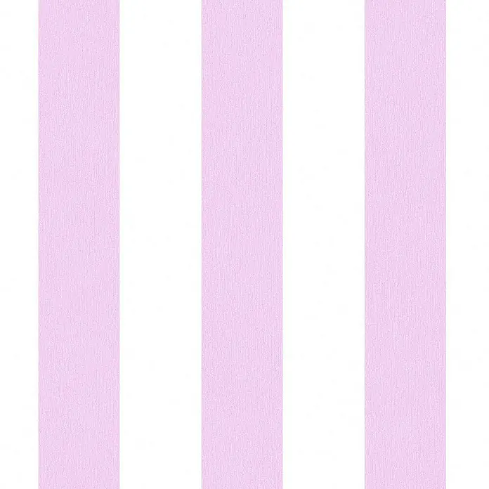 Tadessi Vliestapete M1-No.767 - Rosa, Streifen, 10,05 x 0,53 m - Vertikales Streifenmuster in Hellrosa und Weiß.