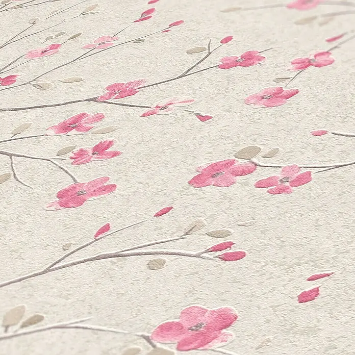 Tadessi Vliestapete M1-No.643 - Rosa, Floral, 10,05 x 0,53 m