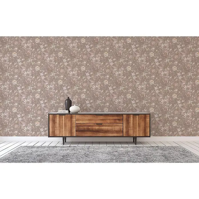 Tadessi Vliestapete M1-No.3504 - Mehrfarbig, Floral, 10,05 x 0,53 m