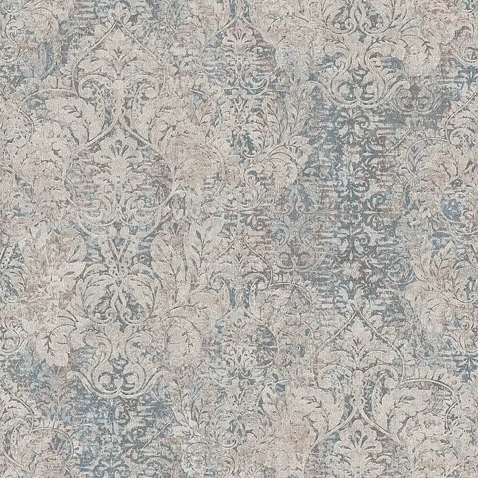 Tadessi Vliestapete M1-No.700 - Blau, Ornament, 10,05 x 0,53 m