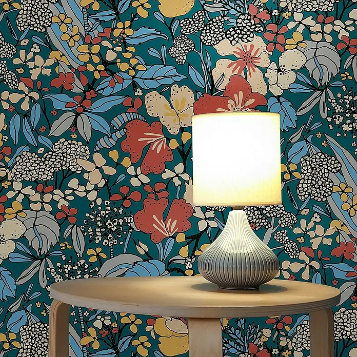 Tadessi Vliestapete M1-No.566 - Mehrfarbig, Floral, 10,05 x 0,53 m