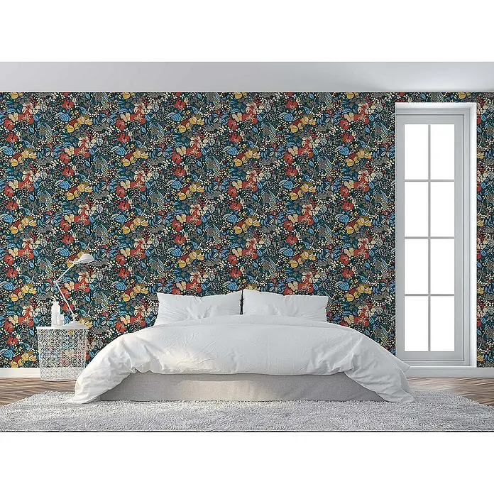 Tadessi Vliestapete M1-No.566 - Mehrfarbig, Floral, 10,05 x 0,53 m