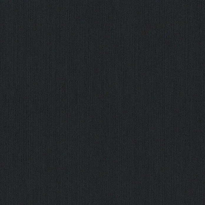Tadessi Vliestapete M1-No.3895 - Schwarz, Uni, 10,05 x 0,53 m - Dunkelgraue strukturierte Oberfläche mit feinen vertikalen Linien, geeignet als Hintergrund oder Materialmuster.