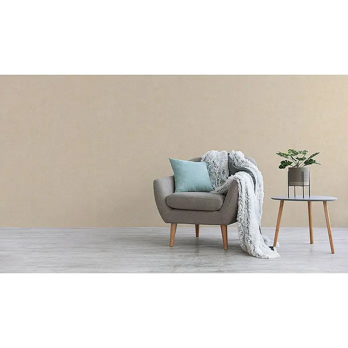 Tadessi Vliestapete M1-No.1882 - Beige, Uni, 10,05 x 0,53 m