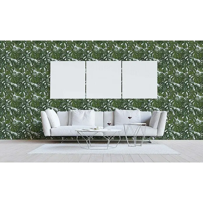 Tadessi Vliestapete M1-No.1412 - Blau, Floral, 10,05 x 0,53 m