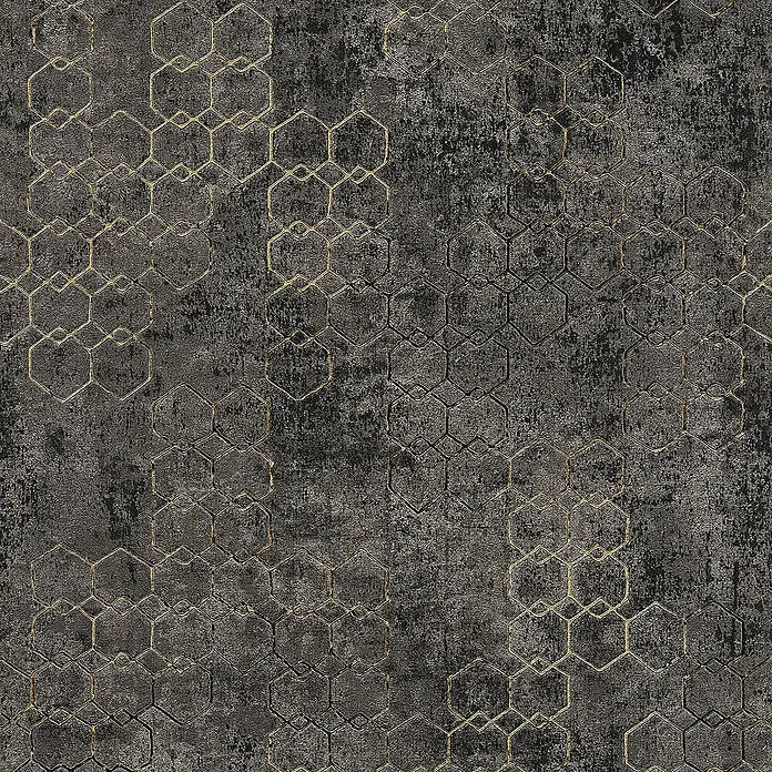 Tadessi Vliestapete M1-No.424 - Schwarz, Grafisch, 10,05 x 0,53 m