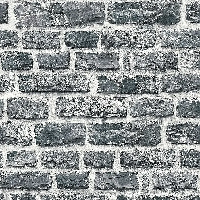Tadessi Vliestapete M1-No.162 - Schwarz, Steinoptik, 10,05 x 0,53 m