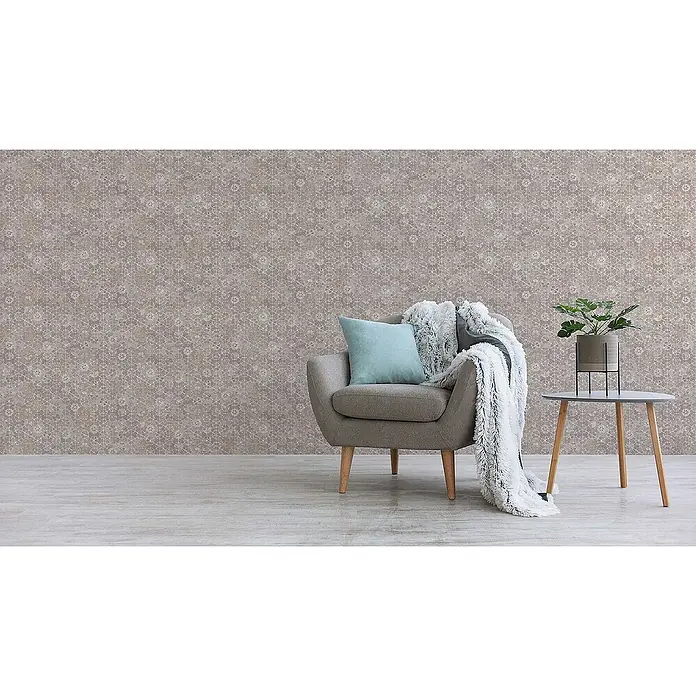 Tadessi Vliestapete M1-No.361 - Grau, Fliesenoptik, 10,05 x 0,53 m