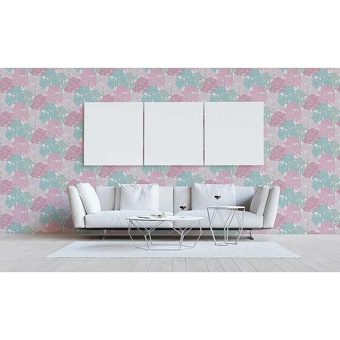 Tadessi Vliestapete M1-No.1444 - Rosa, Floral, 10,05 x 0,53 m