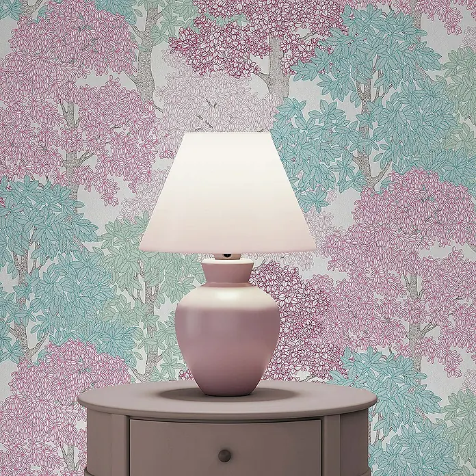 Tadessi Vliestapete M1-No.1444 - Rosa, Floral, 10,05 x 0,53 m