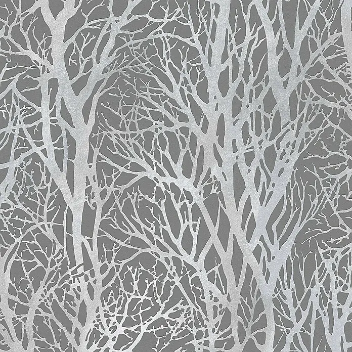 Tadessi Vliestapete M1-No.26 - Grau, Floral, 10,05 x 0,53 m