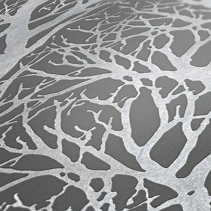 Tadessi Vliestapete M1-No.26 - Grau, Floral, 10,05 x 0,53 m