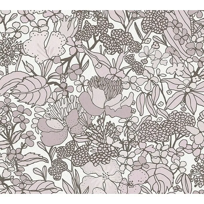 Tadessi Vliestapete M1-No.1456 - Creme, Floral, 10,05 x 0,53 m