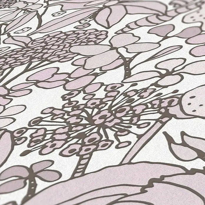 Tadessi Vliestapete M1-No.1456 - Creme, Floral, 10,05 x 0,53 m