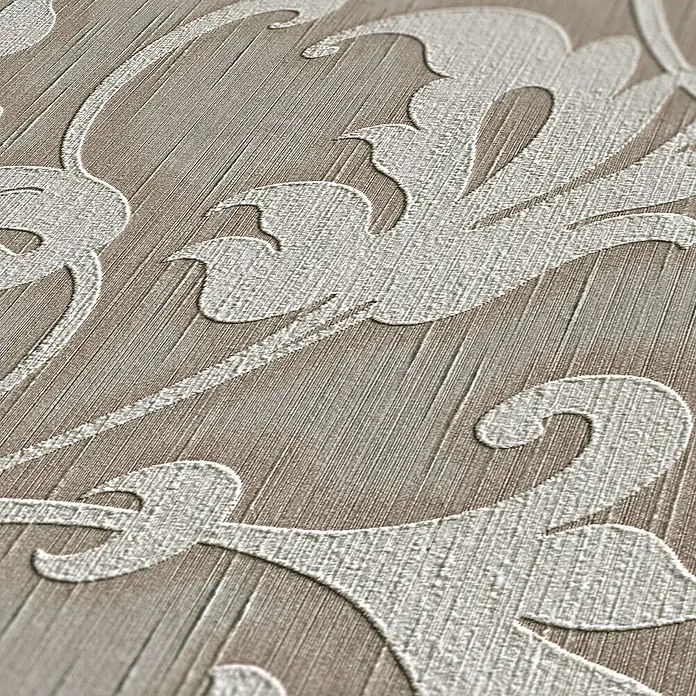 Tadessi Vliestapete M1-No.3768 - Grau, Ornament, 10,05 x 0,53 m