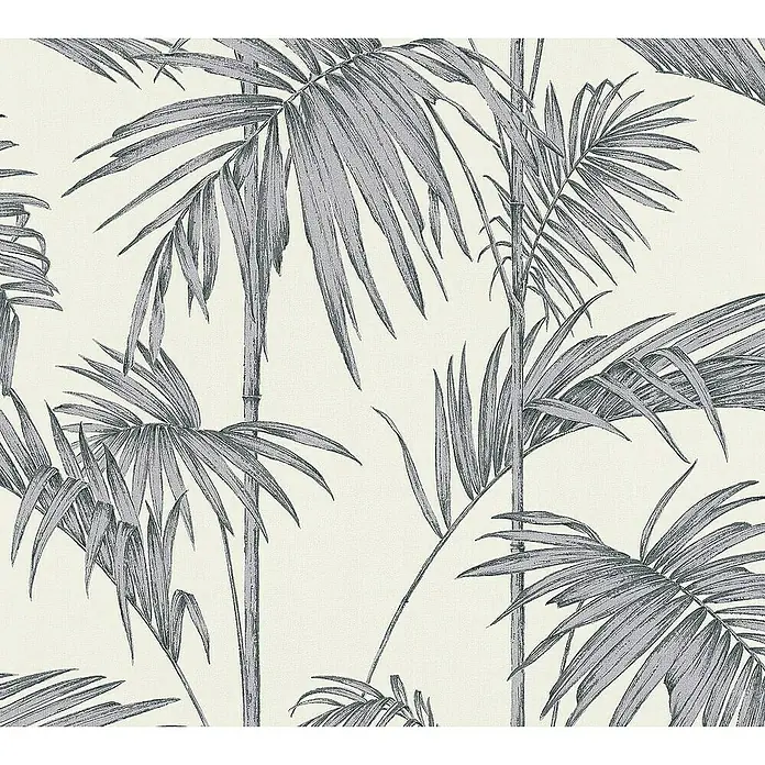 Tadessi Vliestapete M1-No.1576 - Grau, Floral, 10,05 x 0,53 m