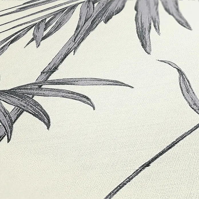 Tadessi Vliestapete M1-No.1576 - Grau, Floral, 10,05 x 0,53 m
