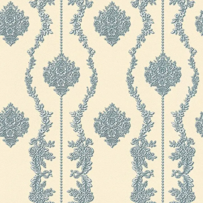 Tadessi Vliestapete M1-No.2515 - Blau, Ornament, 10,05 x 0,53 m