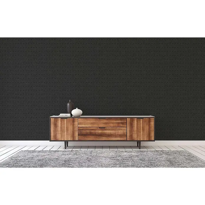 Tadessi Vliestapete M1-No.1350 - Schwarz, Grafisch, 10,05 x 0,53 m