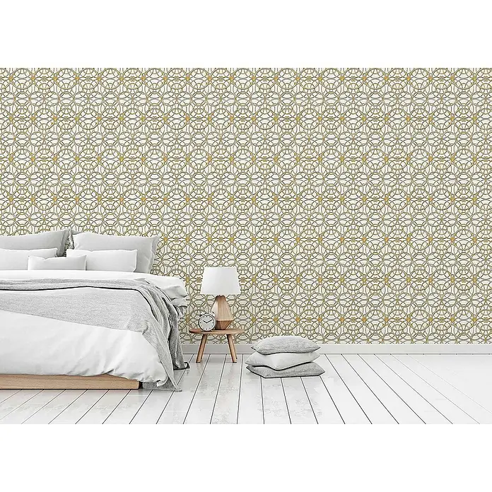 Tadessi Vliestapete M1-No.307 - Silber, Ornament, 10,05 x 0,7 m
