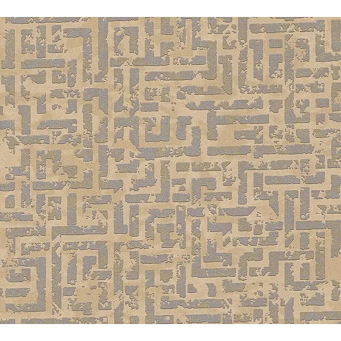 Tadessi Vliestapete M1-No.1819 - Silber, Grafisch, 10,05 x 0,53 m