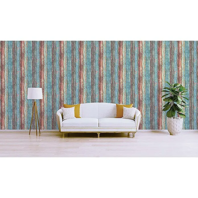 Tadessi Vliestapete M1-No.46 - Mehrfarbig, Holzoptik, 10,05 x 0,53 m