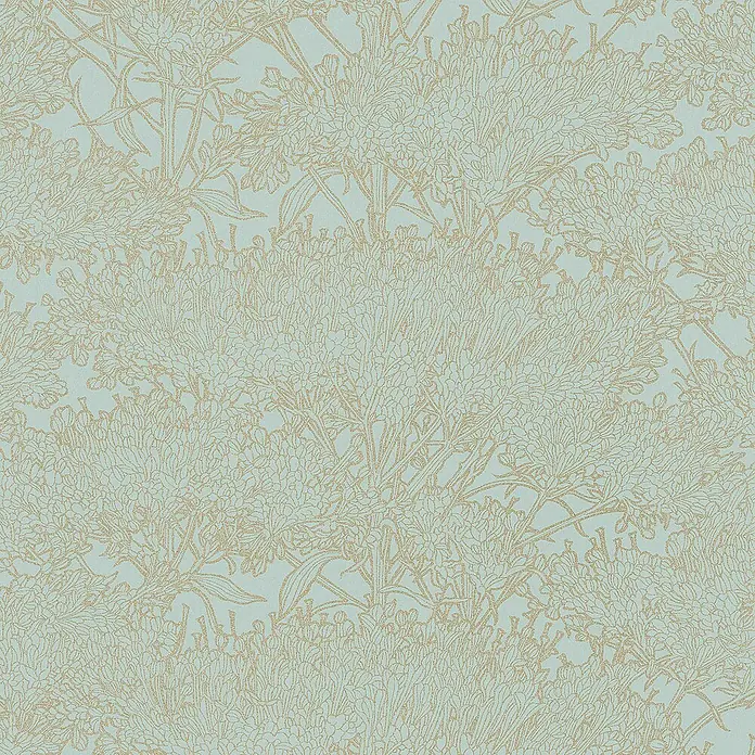 Tadessi Vliestapete M1-No.2815 - Blau, Floral, 10,05 x 0,53 m