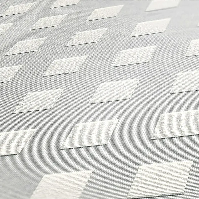 Tadessi Vliestapete M1-No.2440 - Weiß, Grafisch, 10,05 x 0,53 m