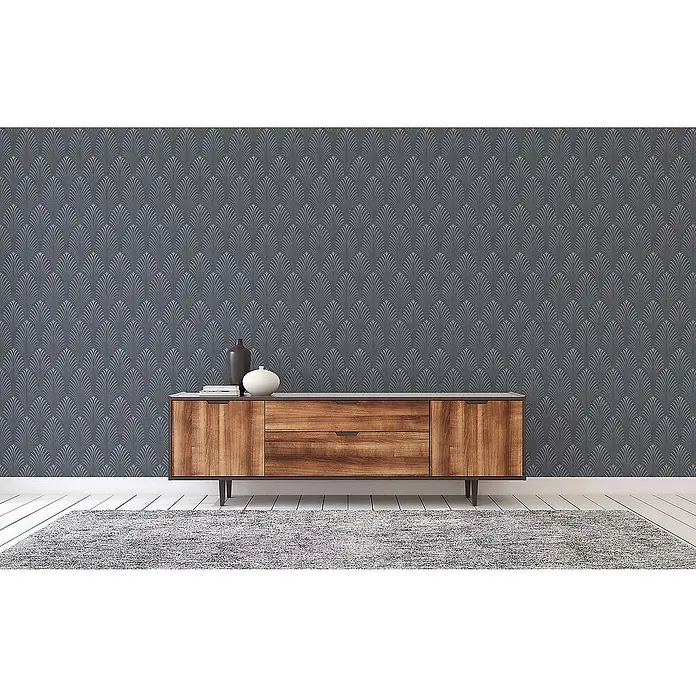 Tadessi Vliestapete M1-No.455 - Schwarz, Grafisch, 10,05 x 0,53 m