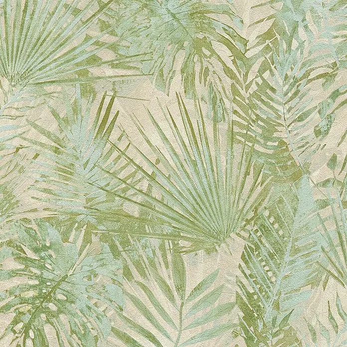 Tadessi Vliestapete M1-No.3509 - Grün, Floral, 10,05 x 0,53 m