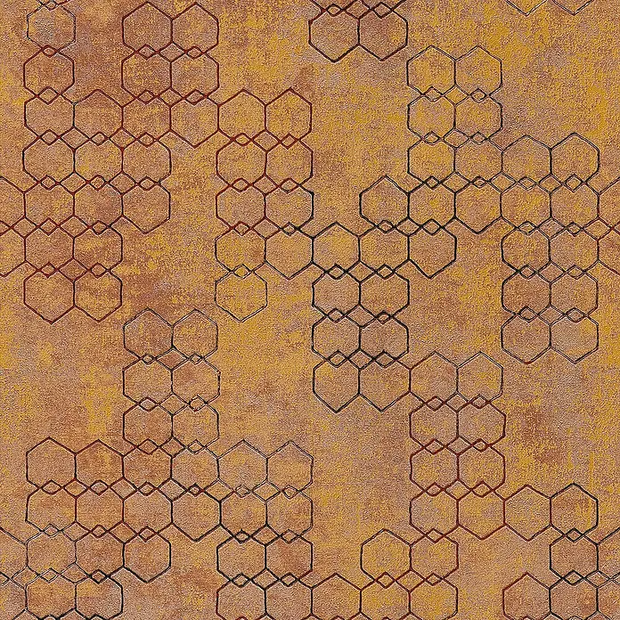 Tadessi Vliestapete M1-No.421 - Orange, Grafisch, 10,05 x 0,53 m