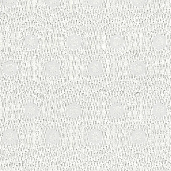 Tadessi Vliestapete M1-No.3442 - Weiß, Grafisch, 10,05 x 0,53 m