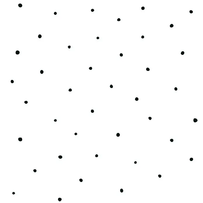 Tadessi Vliestapete M1-No.755 - Schwarz, Grafisch, 10,05 x 0,53 m - Muster aus kleinen, verstreuten schwarzen Punkten.