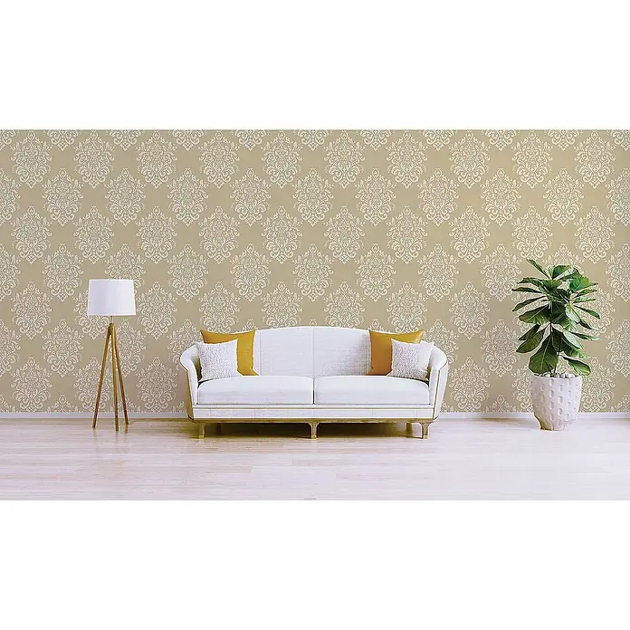 Tadessi Vliestapete M1-No.2455 - Beige, Ornament, 10,05 x 0,53 m