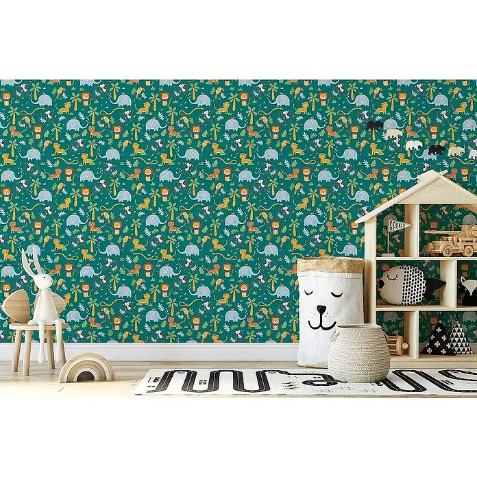 Tadessi Vliestapete M1-No.717 - Gelb, Floral, 10,05 x 0,53 m