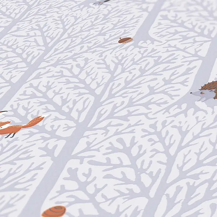 Tadessi Vliestapete M1-No.724 - Grau, Floral, 10,05 x 0,53 m