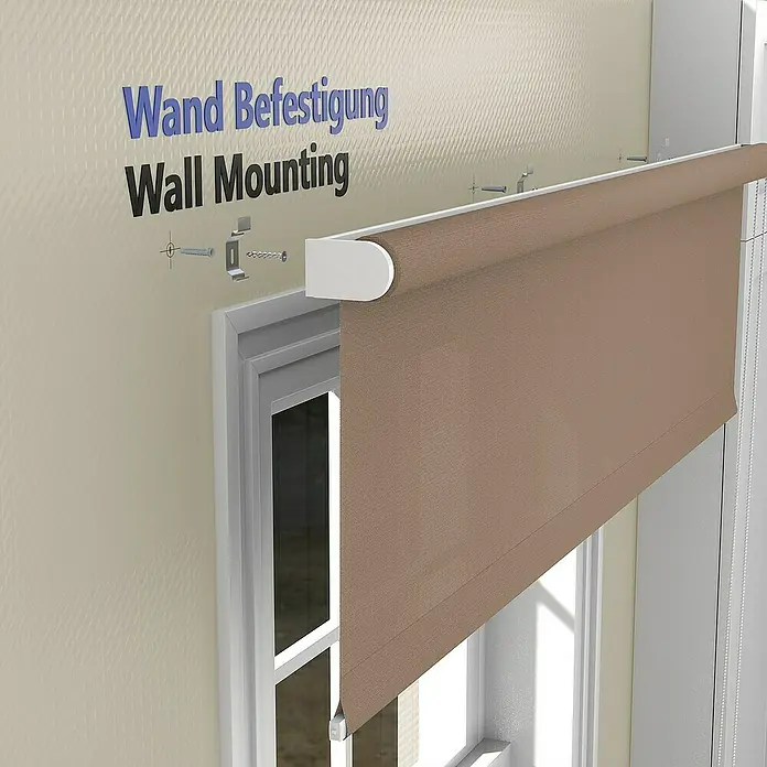 Deco-Raum Rollo Tageslicht Basic GL - B x H: 50 x 150 cm, Cappuccino, Uni