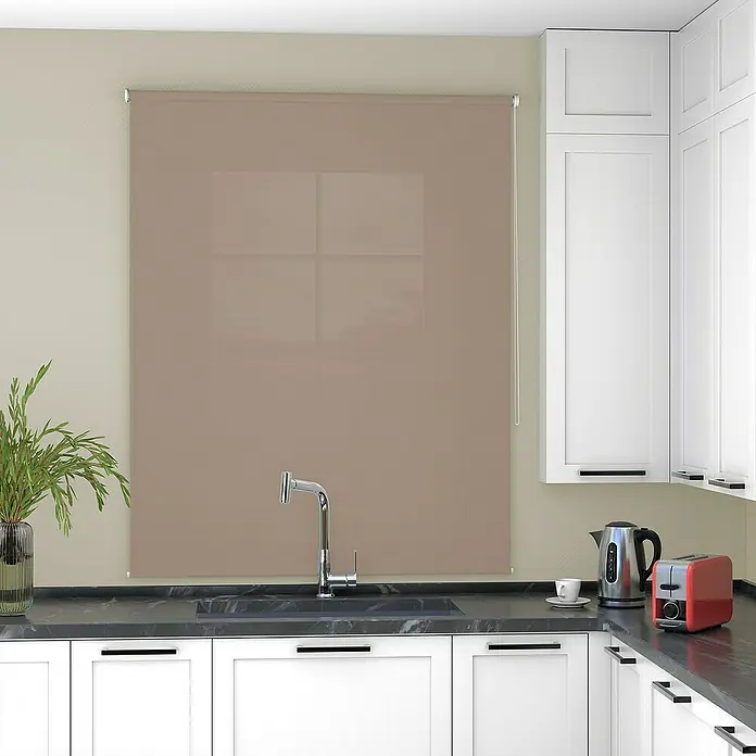 Deco-Raum Rollo Tageslicht Basic GL - B x H: 40 x 150 cm, Cappuccino, Uni
