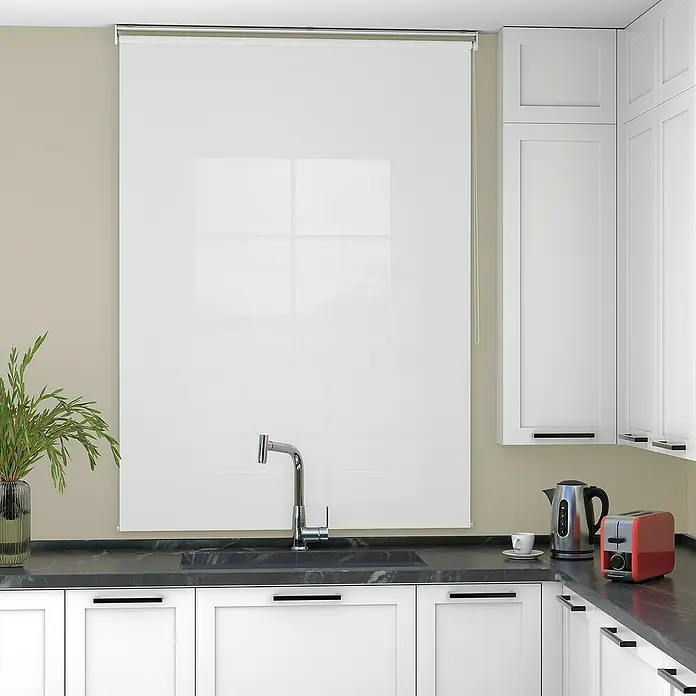 Deco-Raum Rollo Tageslicht Basic GL - B x H: 50 x 150 cm, Weiß, Uni