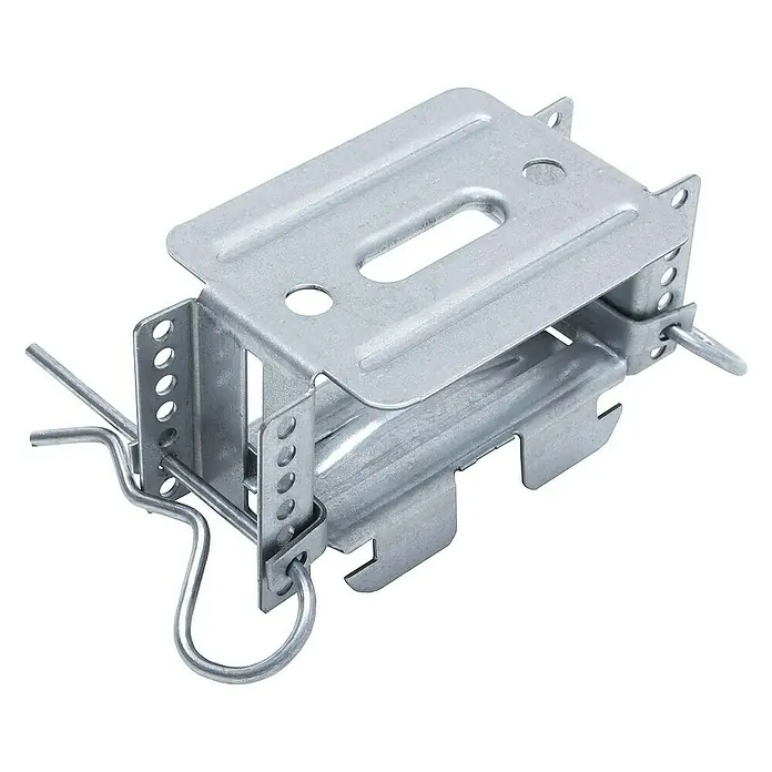 Protektor Montagezubehör für Trockenbau 50x Direktabhänger 40-70mm justierbar für CD Profil 60/27 Silber - 