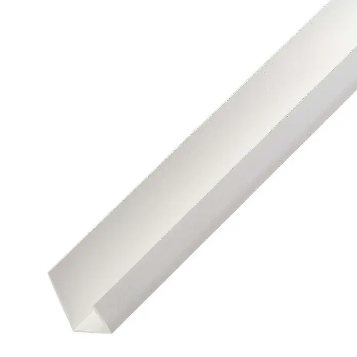 Protektor Kantenschutz für Trockenbau 3741 Einfassprofil 200cm PVC für 12,5mm Gipskarton Weiß - Weiß