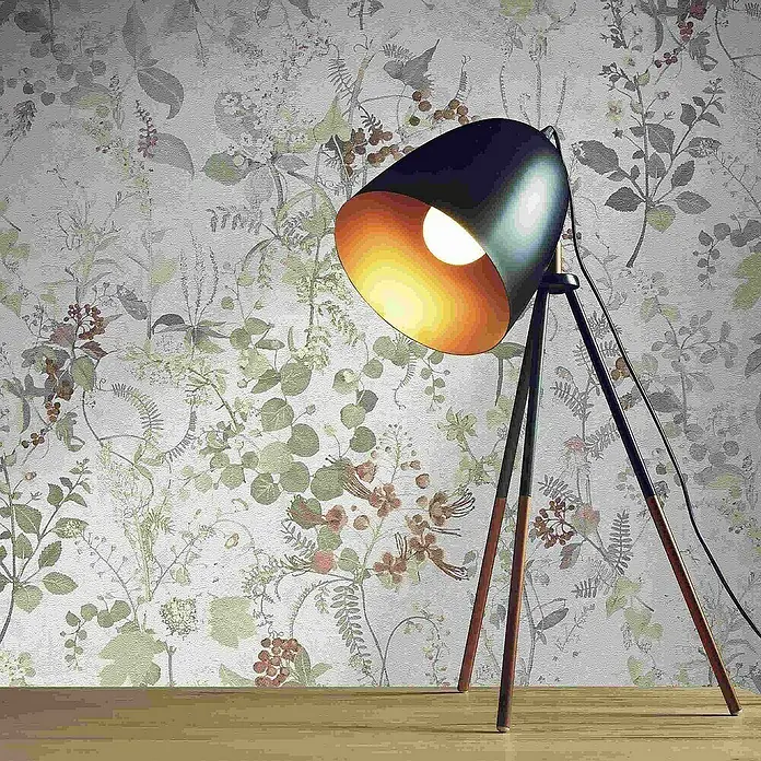 Tadessi Vliestapete M1-No.4048 - Weiß, Floral, 10,05 x 0,53 m