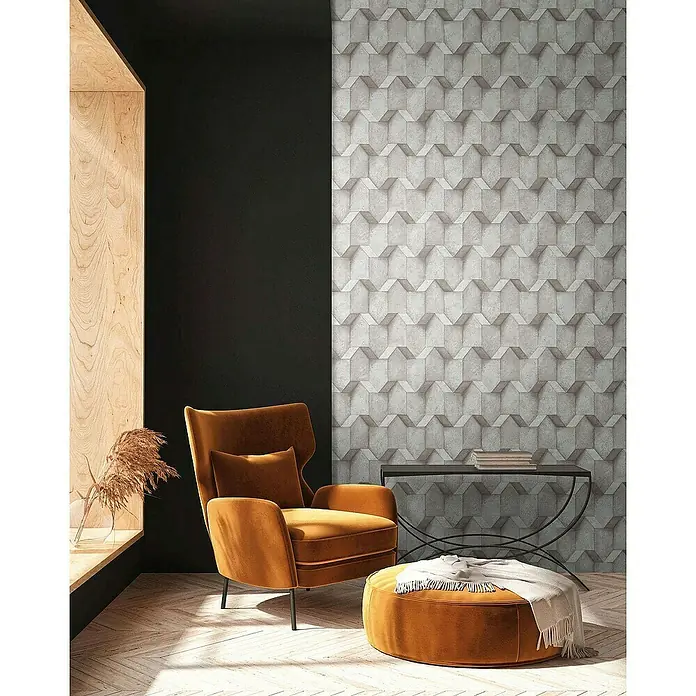 Tadessi Vliestapete M1-No.4061 - Grau, Steinoptik, 10,05 x 0,53 m