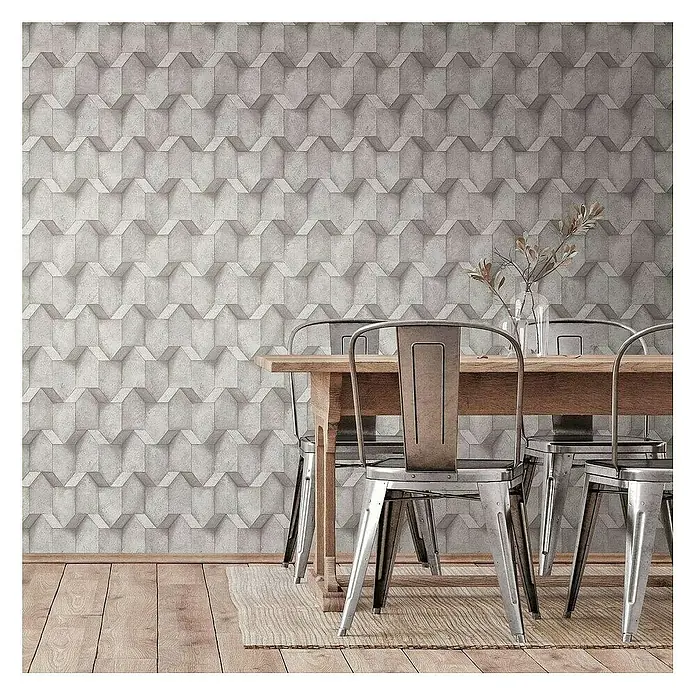 Tadessi Vliestapete M1-No.4061 - Grau, Steinoptik, 10,05 x 0,53 m