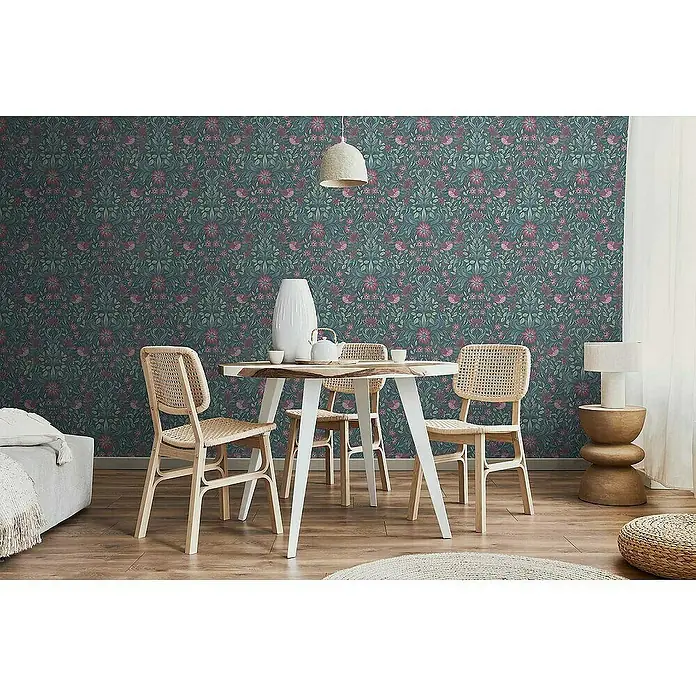 Tadessi Vliestapete M1-No.4306 - Rosa, Floral, 10,05 x 0,53 m