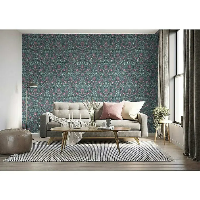 Tadessi Vliestapete M1-No.4306 - Rosa, Floral, 10,05 x 0,53 m